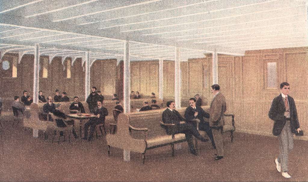 Titanic 3rd class-smoke room